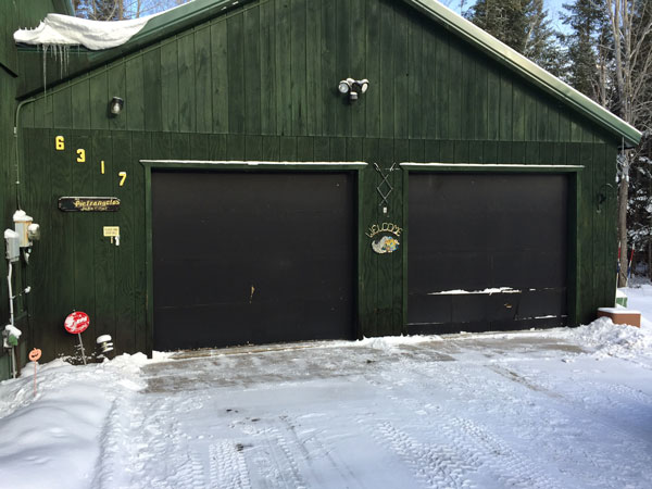 new gargage door before